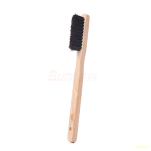 OEM Bouldering Rock Climbing Holds Brush Bamboo Wood Boars Hair Chalk Brush Climbing